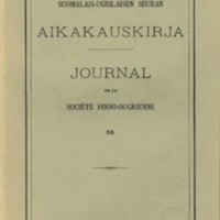 Suomalais-Ugrilaisen Seuran Aikakauskirja 55
