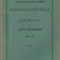 Suomalais-Ugrilaisen Seuran Aikakauskirja 48