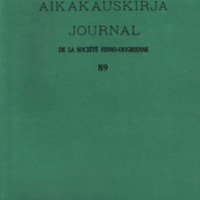 Suomalais-Ugrilaisen Seuran Aikakauskirja 89