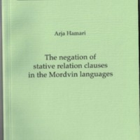 The negation of stative relation clauses in the Mordvin languages (SUST 254)