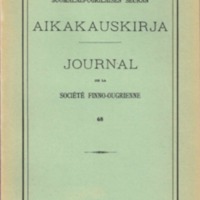Suomalais-Ugrilaisen Seuran Aikakauskirja 68