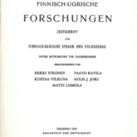 Finnisch-Ugrische Forschungen 38