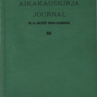 Suomalais-Ugrilaisen Seuran Aikakauskirja 88