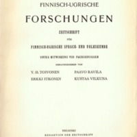 Finnisch-Ugrische Forschungen 31
