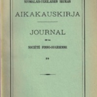 Suomalais-Ugrilaisen Seuran Aikakauskirja 59