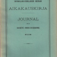 Suomalais-Ugrilaisen Seuran Aikakauskirja 49