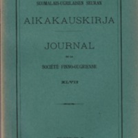 Suomalais-Ugrilaisen Seuran Aikakauskirja 47