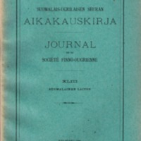 Suomalais-Ugrilaisen Seuran Aikakauskirja 43 (Suomalainen laitos)