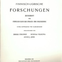 Finnisch-Ugrische Forschungen 41