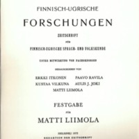 Finnisch-Ugrische Forschungen 40