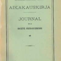 Suomalais-Ugrilaisen Seuran Aikakauskirja 65